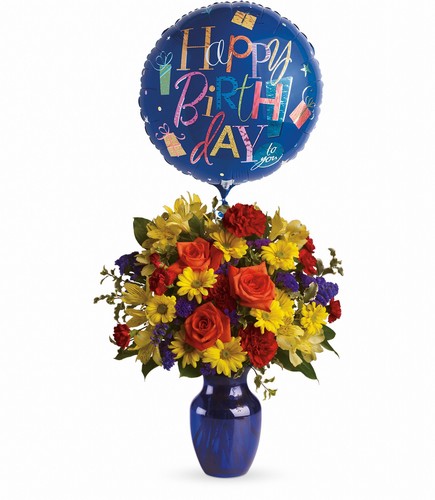 Fly Away Birthday Bouquet from Bakanas Florist & Gifts, flower shop in Marlton, NJ